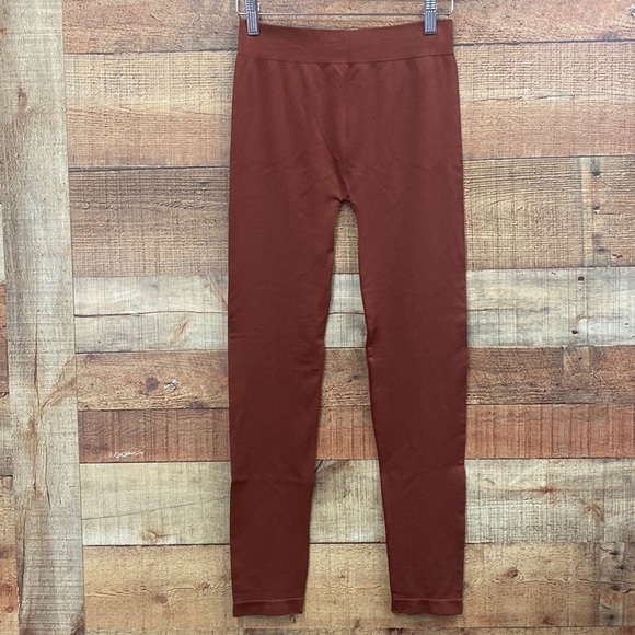 Zenana Outfitters Rust Brown Leggings NEW - Picture 1 of 4